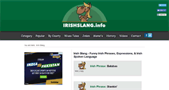 Desktop Screenshot of irishslang.info