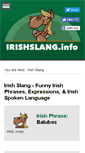 Mobile Screenshot of irishslang.info