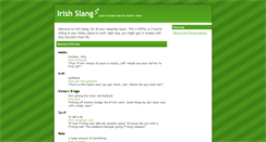 Desktop Screenshot of irishslang.org