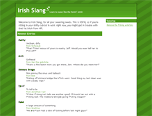 Tablet Screenshot of irishslang.org